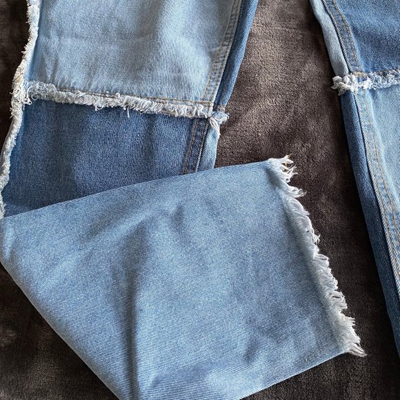 Unworn Two-Tone Light Blue Jeans - Picture 5 of 7
